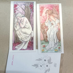 Set 2 cards "Evening Reverie"